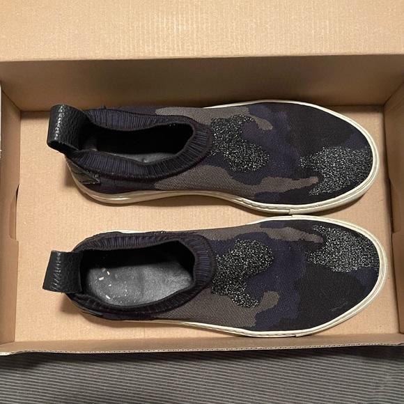 ZADIG & VOLTAIRE GLITTER CAMO SNEAKERS - Picture 3 of 7